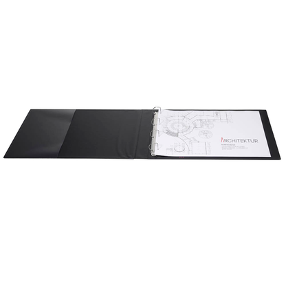 Artikelbild 6 für VELOFLEX Ringbuch 4-Ringe schwarz 4,5 cm DIN A3 quer, 1 St., Artikelnummer 617736