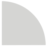 Artikelbild 1 für HAMMERBACHER Verbindungsplatte Haziender lichtgrau, dreieckig abgerundet 80,0 x 80,0 x 2,5 cm, Artikelnummer 791970