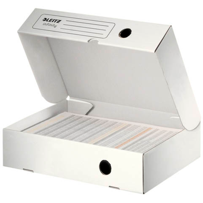 Artikelbild für LEITZ Archivboxen Infinity weiß 25,5 x 33,0 x 8,0 cm, 10 St., Artikelnummer 515029