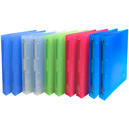 Artikelbild für Exacompta Chromaline Ringbücher 4-Ringe farbsortiert 4,0 cm DIN A4, 10 St., Artikelnummer 681118