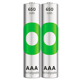Artikelbild 1 für GP Akkus ReCyko+ Ni-MH Micro AAA 650 mAh, 2 St., Artikelnummer 255249
