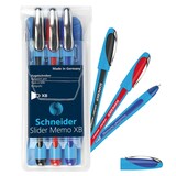 Artikelbild 1 für Schneider Kugelschreiber Slider Memo farbsortiert, Schreibfarbe: farbsortiert, 3 St., Artikelnummer 389841