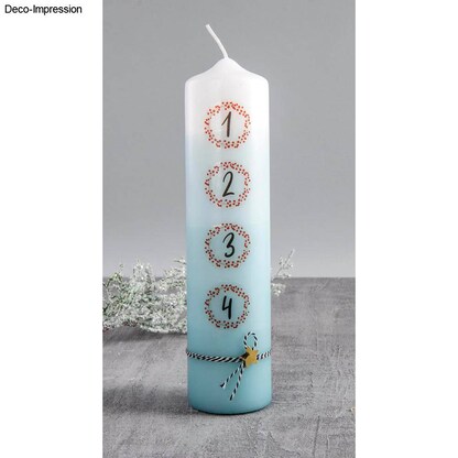 Artikelbild 4 für Rayher Bastelset Adventszahlen Transferfolie Zahlen 1 - 4 rot, Artikelnummer 686644