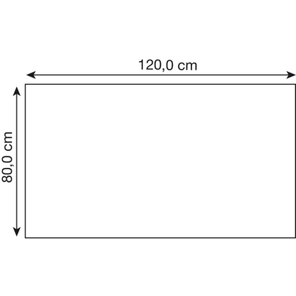 Artikelbild 2 für ith möbel Tischplatte titanweiß rechteckig 120,0 x 80,0 x 2,5 cm, Artikelnummer 128399