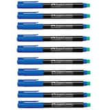 Artikelbild 1 für FABER-CASTELL MULTIMARK 1513 Folienstifte blau 0,6 mm permanent, 10 St., Artikelnummer 814293