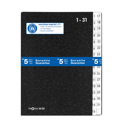 Artikelbild für PAGNA Pultordner 1-31 schwarz, 1 St., Artikelnummer 198804