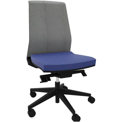 Artikelbild für Quadrifoglio Bürostuhl Omnia Netz Stoff blau, Gestell schwarz, Artikelnummer 321077