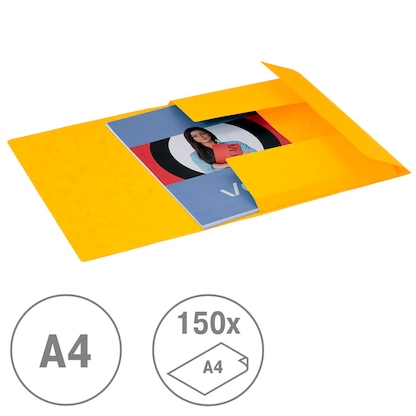 Artikelbild 3 für VON LEITZ Eckspanner DIN A4 gelb, 1 St., Artikelnummer 635179