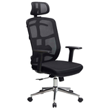 Artikelbild 1 für AMSTYLE Bürostuhl, SPM1.450 Stoff schwarz, Gestell silber, Artikelnummer 314874