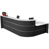 Artikelbild 1 für Kerkmann Empfangstheke BARI L-Form, anthrazit, weiß 370,0 x 200,0 x 112,0 cm, Artikelnummer 690540