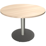 Artikelbild 1 für fm Mehrzwecktisch fastline akazie rund, Säulenfuß silber, 100,0 x 100,0 x 72,0 cm, Artikelnummer 268092