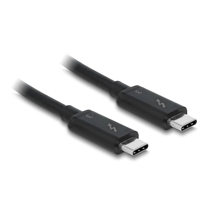 Artikelbild für DeLOCK Thunderbolt 3 USB-C-Stecker Kabel 5A 1,0 m schwarz, 1 St., Artikelnummer 894893