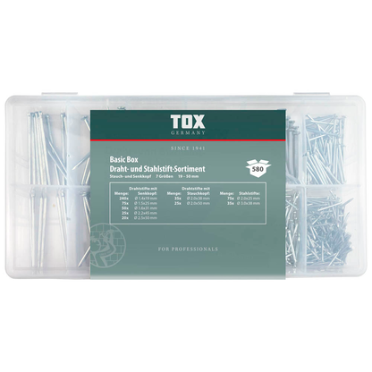 Artikelbild für TOX Nägel-Sortiment BASIC 580-teilig, Artikelnummer 560157