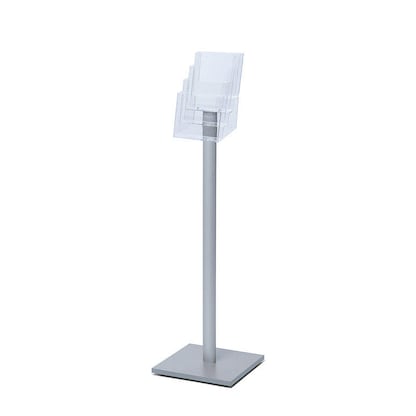 Artikelbild für Showdown® Displays Prospektständer MB4C160 transparent DIN A5 4 Fächer 33,0 x 33,0 x 106,0 cm, 1 St., Artikelnummer 514380