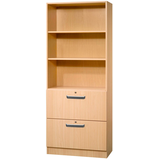 Artikelbild 1 für HAMMERBACHER Regalschrank Savona, V7300/6/6/SG buche 80,0 x 42,0 x 200,4 cm, 1 St., Artikelnummer 575001