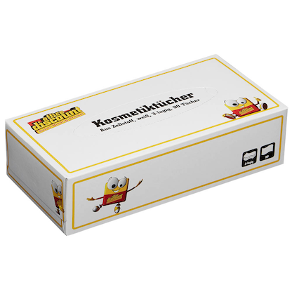 Artikelbild 2 für office discount Kosmetiktücherbox 3-lagig weiß, 90 Tücher, Artikelnummer 105904