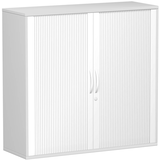 Artikelbild 1 für geramöbel Flex Rollladenschrank lichtgrau, silber 2 Fachböden 120,0 x 42,5 x 118,2 cm, Artikelnummer 876817