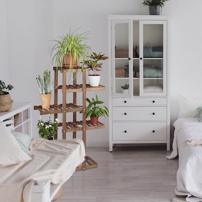 Artikelbild 6 für relaxdays Blumenregal Holz hellbraun rechteckig 81,0 x 125,0 cm, 1 St., Artikelnummer 451403