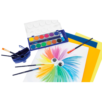 Artikelbild 11 für Pelikan K12 blau Wasserfarbkasten 12 Farben, Artikelnummer 746487