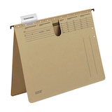 Artikelbild 1 für LEITZ Hängehefter ALPHA® 1914 Karton naturbraun DIN A4 1x kaufmännische Heftung, 10 St., Artikelnummer 199976