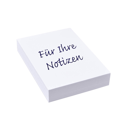 Artikelbild für Notizpapier weiß DIN A6, ca. 250 Blatt, 1 Pack, Artikelnummer 850537
