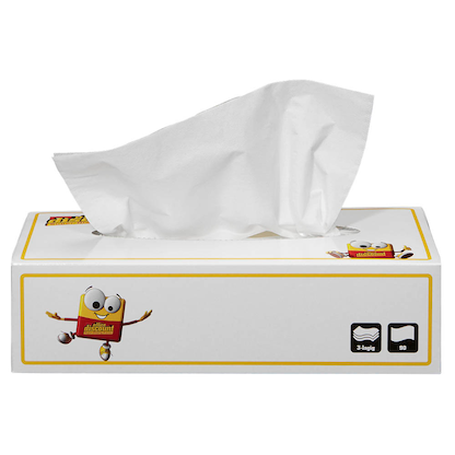 Artikelbild 3 für office discount Kosmetiktücherbox 3-lagig weiß, 90 Tücher, Artikelnummer 105904