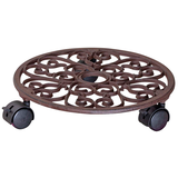 Artikelbild 1 für WAGNER® design yourself Pflanzenroller ANTIK GH 0925 Metall, Ø 29,0 cm dunkelbraun rund, 1 St., Artikelnummer 419998