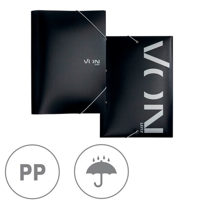 Artikelbild 5 für VON LEITZ Sammelmappe DIN A4 schwarz, 1 St., Artikelnummer 635429