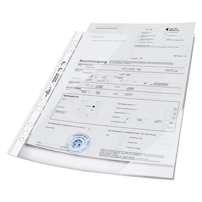 Artikelbild 2 für DURABLE Prospekthüllen DIN A4 glasklar glatt 0,08 mm, 100 St., Artikelnummer 363549