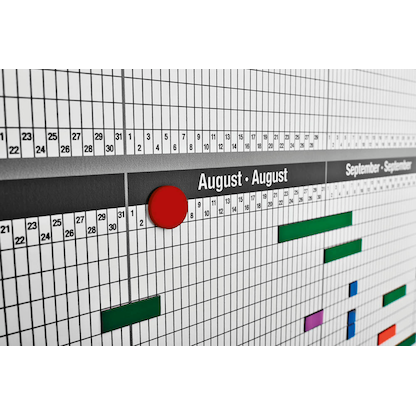 Artikelbild 2 für magnetoplan Jahresplaner, Monats- und Tageseinteilung 121,5 x 91,5 cm, Artikelnummer 573422