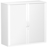 Artikelbild 1 für geramöbel Flex Rollladenschrank weiß, silber 2 Fachböden 120,0 x 42,5 x 118,2 cm, Artikelnummer 876875