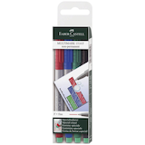 Artikelbild 1 für FABER-CASTELL MULTIMARK Folienstifte-Set farbsortiert non-permanent, 4 St., Artikelnummer 806366