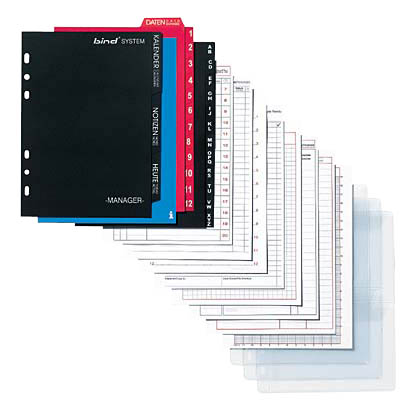 Artikelbild für bind Ringbuch-Ergänzungsset Manager Plus sortiert A5, 1 Set, Artikelnummer 533497
