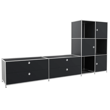 Artikelbild für viasit Sideboard System4, 82859 schwarz 227,9 x 40,4 x 118,2 cm, 1 St., Artikelnummer 504237