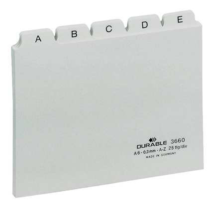 Artikelbild 2 für DURABLE Karteikartenregister A-Z weiß, Artikelnummer 258018