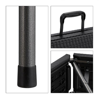 Artikelbild 6 für relaxdays Bierbänke 10030601_0 schwarz Kunststoff 179,0 cm, 2 St., Artikelnummer 449302