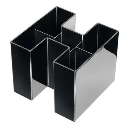 Artikelbild für HAN Stiftehalter BRAVO schwarz Kunststoff 5 Fächer 10,9 x 10,9 x 9,0 cm, Artikelnummer 663237