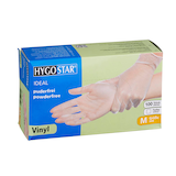 Artikelbild 1 für HYGOSTAR unisex Einmalhandschuhe IDEAL transparent Größe M, 100 St., Artikelnummer 597781
