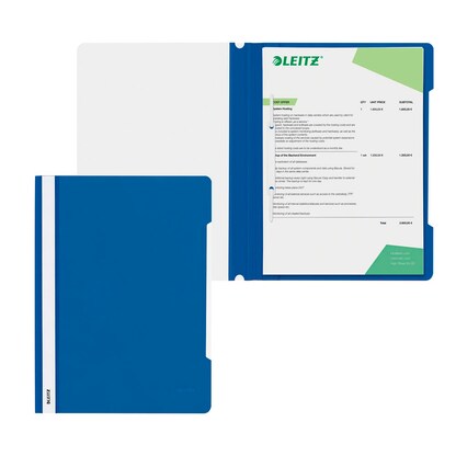 Artikelbild 4 für AKTION: LEITZ Schnellhefter 4191 Kunststoff blau DIN A4, 25 St., Artikelnummer 663939