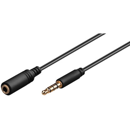 Artikelbild für goobay 3,5 mm Klinkenkabel 1,0 m schwarz, 1 St., Artikelnummer 270905