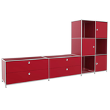 Artikelbild 1 für viasit Sideboard System4, 83905 rubinrot 227,9 x 40,4 x 118,2 cm, 1 St., Artikelnummer 504272