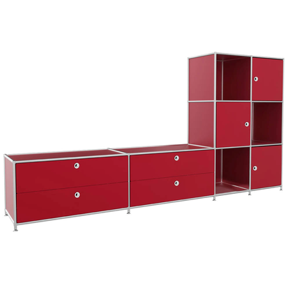 Artikelbild für viasit Sideboard System4, 83905 rubinrot 227,9 x 40,4 x 118,2 cm, 1 St., Artikelnummer 504272