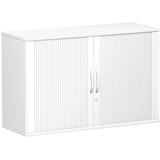 Artikelbild 1 für geramöbel Flex Rollladenschrank weiß, silber 1 Fachboden 120,0 x 42,5 x 79,8 cm, Artikelnummer 876969