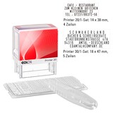 Artikelbild 1 für COLOP Textstempel, individualisierbar Printer 20/1 selbstfärbend schwarz ohne Logo, 1 St., Artikelnummer 605175