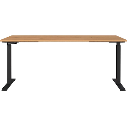 Artikelbild 9 für GERMANIA Agenda Home höhenverstellbarer Schreibtisch grandson-eiche rechteckig, T-Fuß-Gestell schwarz 180,0 x 80,0 cm, Artikelnummer 385348