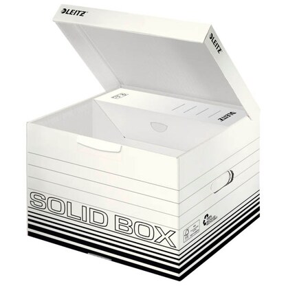 Artikelbild für LEITZ Archivboxen Solid M weiß 32,5 x 36,0 x 27,0 cm, 10 St., Artikelnummer 515047