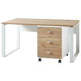 Artikelbild 1 für GERMANIA Lioni Büromöbel-Set weiß, eiche, Artikelnummer 790903