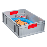 Artikelbild 1 für Allit ProfiPlus Eurobox grau, rot 40,0 x 60,0 x 17,0 cm, 1 St., Artikelnummer 837284