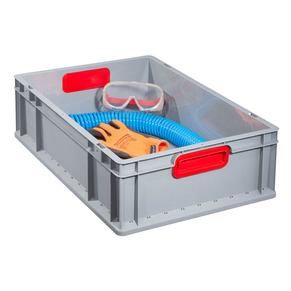 Artikelbild für Allit ProfiPlus Eurobox grau, rot 40,0 x 60,0 x 17,0 cm, 1 St., Artikelnummer 837284