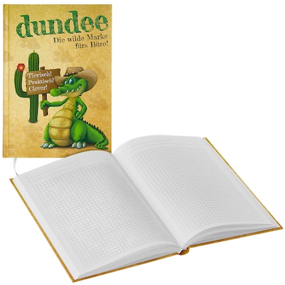 Artikelbild für dundee Notizbuch DIN A5 kariert, Hardcover 192 Seiten, 1 St., Artikelnummer 166456